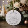 Heartfelt Mother Son Ornament Gift - Personalized Christmas Decoration For Sons