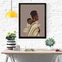 Heartfelt Mother Son Canvas - Afro American Family Art For Mom's Birthday Or New Mom Gift