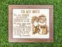 Personalized Wood Sign For Wife - Thoughtful Gift With Up Quote To My Wife