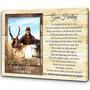 Personalized Hunting Memorial Canvas For Dad Loss - Touching Tribute For Father, Husband, Brother - Sentimental Wall Art