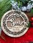 Personalized Mother-Son Wooden Ornament Holiday Gift With Custom Name And Year For Christmas Decor