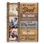 Personalized Memorial Canvas For Dad - Heartfelt Remembrance Bereavement Gift