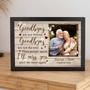 Heartfelt Memorial Canvas For Dad - 'Goodbyes Are Not Forever' Sympathy Art For Living Room, Comfort After Loss