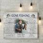 Fishing Bereavement Gift Canvas For Dad - Thoughtful Memorial Tribute For Father, Brother, Husband - Sympathy Wall Art