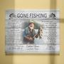 Fishing Bereavement Gift Canvas For Dad - Thoughtful Memorial Tribute For Father, Brother, Husband - Sympathy Wall Art