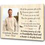 Heartfelt Dad Memorial Canvas - Personalized Remembrance Gift For Loss In Heaven Tribute