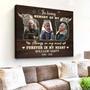 Touching Memorial Canvas For Dad - Personalized Bereavement Gift For Living Room Display