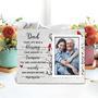 Heartfelt Memorial Canvas For Dad: Personalized Sympathy Gifts For Loss Of Father In Living Room Or Bedroom