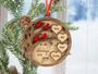 Personalized Memorial Tree Art Christmas Ornament - Remembrance Keepsake For Dad & Mom Tribute