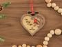 Personalized Memorial Christmas Ornament - Heartfelt Tribute For Dad And Mom, Remembrance Wooden Art For Family