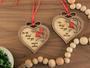 Personalized Memorial Christmas Ornament - Heartfelt Tribute For Dad And Mom, Remembrance Wooden Art For Family