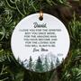 Personalized Mother Son Xmas Ornament - Heartfelt Gift With Custom Wording