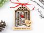 Thoughtful Memorial Tree Art: Personalized Cardinal Ornament For Christmas Dad & Mom Remembrance Gift