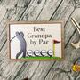 Heartfelt Dad Golf Wood Sign With Kids' Names - Personalized Father's Day Gift For Golfer Dads