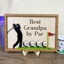 Heartfelt Dad Golf Wood Sign With Kids' Names - Personalized Father's Day Gift For Golfer Dads