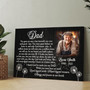 Personalized Memorial Canvas For Dad - In Loving Memory Tribute Gift