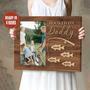 Heartfelt Fishing Dad Canvas Art - Thoughtful Gift For Father's Day, Christmas, Birthday In Rustic Style