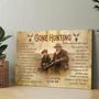 Heartfelt Hunting Memorial Canvas For Dad Remembrance - Customizable Sympathy Gift For Hunter Loss