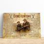 Heartfelt Hunting Memorial Canvas For Dad Remembrance - Customizable Sympathy Gift For Hunter Loss