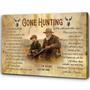 Heartfelt Hunting Memorial Canvas For Dad Remembrance - Customizable Sympathy Gift For Hunter Loss