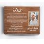 Thoughtful Memorial Canvas For Dad - Personalized Sympathy Gift For Remembrance - Ideal For Christmas