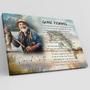 Thoughtful Personalized Memorial Canvas For Dad - Fishing Theme Remembrance Gift For Father And Fisherman