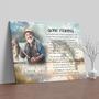 Thoughtful Personalized Memorial Canvas For Dad - Fishing Theme Remembrance Gift For Father And Fisherman