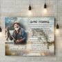 Thoughtful Personalized Memorial Canvas For Dad - Fishing Theme Remembrance Gift For Father And Fisherman