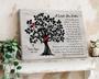 Heartfelt Memorial Tree Art Canvas With Cardinal Design For Loss Of Mom - Thoughtful Remembrance Gift