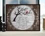 Touching Memorial Tree Art Canvas For Loss Of Mom - Personalized Remembrance Gift With Cardinal Design