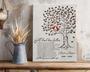 Heartfelt Cardinal Memorial Tree Art Canvas Custom For Mom/Dad Loss Tribute In Living Room Decor