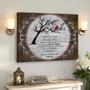 Touching Memorial Tree Art Canvas For Loss Of Mom - Personalized Remembrance Gift With Cardinal Design