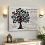 Heartfelt Memorial Tree Art Canvas With Cardinal Design For Loss Of Mom - Thoughtful Remembrance Gift