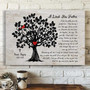 Heartfelt Memorial Tree Art Canvas With Cardinal Design For Loss Of Mom - Thoughtful Remembrance Gift