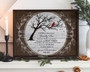 Touching Memorial Tree Art Canvas For Loss Of Mom - Personalized Remembrance Gift With Cardinal Design