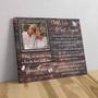 Personalized Memorial Canvas For Dad - Heartfelt Sympathy Tribute With Custom Photo - Father's Loss Condolence Gift