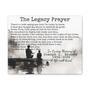 Touching Loss Of Father Memorial Canvas For Son - The Legacy Prayer Personalized Wall Art