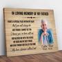 Heartfelt Memorial Canvas For Dad - Customizable In Loving Memory Print For Family Remembrance