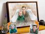 Thoughtful Memorial Canvas For Dad - Custom Bereavement Gift For Son And Daughter With Family Portrait