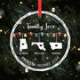 Personalized Long Distance Family Christmas Ornament With State Design - Heartfelt Holiday Gift For Distant Relatives