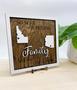 Personalized Long Distance Family Wooden Sign Thoughtful Gift For Miles Apart Loved Ones