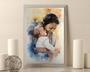 Thoughtful Single Mom Wall Art Canvas For Mother's Day - Custom Photo Print For Living Room Decor