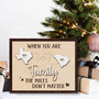 Heartfelt long-distance family wooden sign, custom names and date, whitewashed farmhouse, connecting hearts, farewell gift Heartfelt long-distance family wooden sign, custom names and date, whitewashed farmhouse, connecting hearts, farewell gift