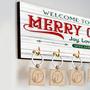 Custom Christmas Key Holder for Wall Decor - Personalized Design