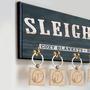 Custom "Sleigh Rides" Key Holder – Cozy Blankets & Hot Cocoa - Christmas Decor