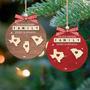 Heartfelt Long Distance Family Gift - Custom Wooden Christmas Ornament For Distant Loved Ones