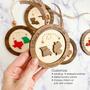 Touching Long Distance Family Gift Wooden Ornament For Friends & Neighbors