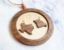 Touching Long Distance Family Gift Wooden Ornament For Friends & Neighbors