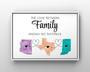 Thoughtful Long Distance Family Gift Canvas - Customizable Map Design For Moving Or Deployment