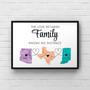 Thoughtful Long Distance Family Gift Canvas - Customizable Map Design For Moving Or Deployment